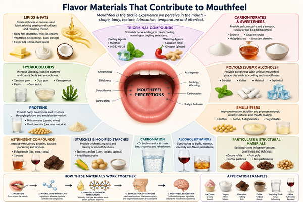Flavor Materials That Contribute to Mouthfeel: What the Society of Flavor Chemists Wants you to Know