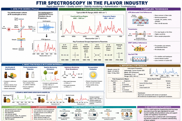 FTIR Spectroscopy in Flavor Chemistry: Theory, Instrumentation, Industry Applications, and Analytical Capabilities