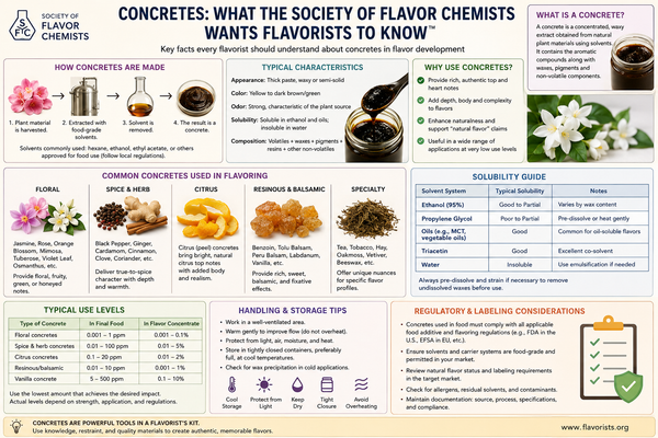 Concretes: What the Society of Flavor Chemists Wants Flavorists to Know