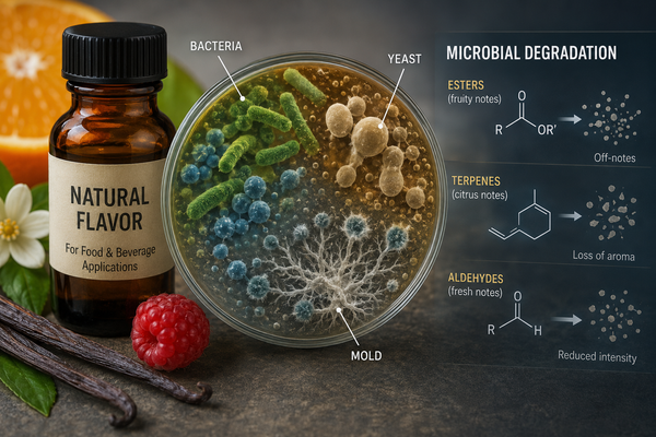 Microbial Degradation in Flavor Products