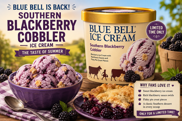 Blue Bell’s Blackberry Cobbler Ice Cream Is Back—and Fans Are Racing to Find It
