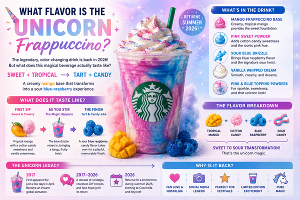 What Flavor Is the Unicorn Frappuccino? Why the Question Is Surging Again in 2026