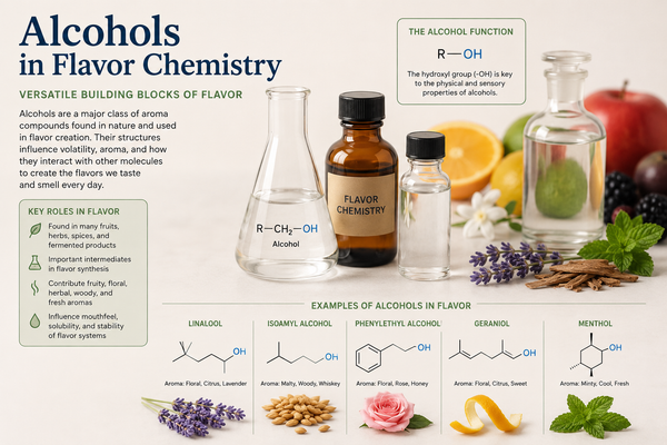 Alcohols in Flavor Chemistry:  What Every Flavorist Needs to Know