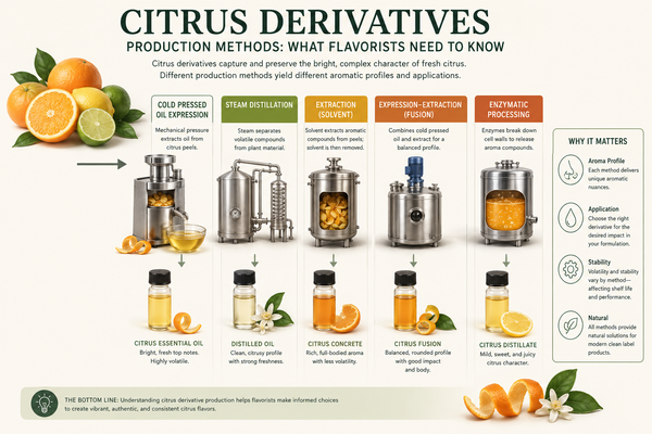 Citrus Derivatives - Production Methods: What Flavorists Need to Know
