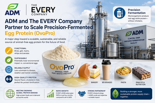 ADM and The EVERY Company Partner to Scale Precision-Fermented Egg Protein: A Major Step for the Future of Food