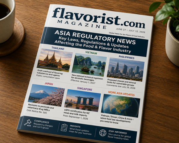 Asia Food & Flavor Regulatory Intelligence Report Significant Laws, Regulations, and Official Consultations Issued June 27–July 12, 2026