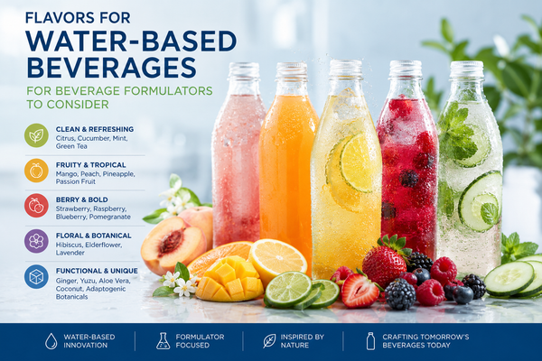 Flavors for Water-Based Beverages for Beverage Formulators to Consider