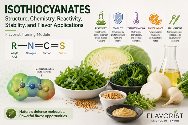 Flavorist Training Module: Isothiocyanates — Structure, Chemistry, Reactivity, Stability, and Flavor Applications