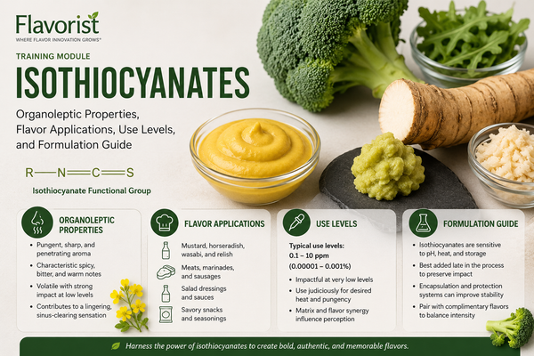 Flavorist Training Module: Isothiocyanates — Organoleptic Properties, Flavor Applications, Use Levels, and Formulation Guide