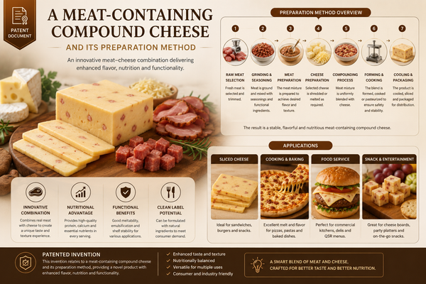 Patent Document: A Meat-Containing Compound Cheese and Its Preparation Method