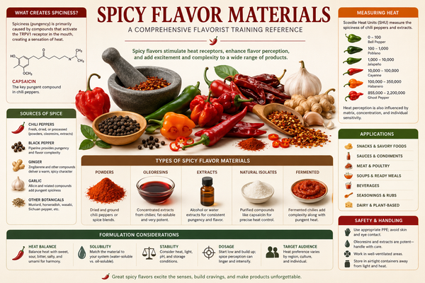 Spicy Flavor Materials: A Comprehensive Flavorist Training Reference