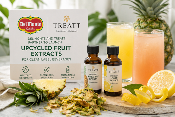 Del Monte and Treatt Partner to Launch Upcycled Fruit Extracts for Clean-Label Beverages
