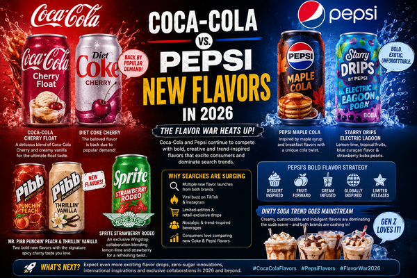 Market Watch: Coca-Cola vs. Pepsi Flavor News: Why Beverage Innovation Is Driving Search Interest