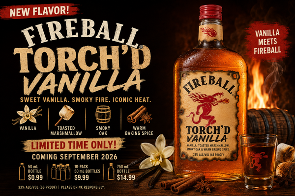 Fireball Whisky New Flavor: Torch’d Vanilla Brings a Sweet, Smoky Twist for Fall 2026