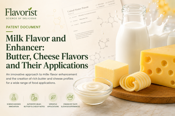 Patent Document: Milk Flavor and Enhancer - milk, butter, cheese flavors and their applications
