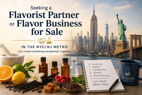 Are You a Flavorist Looking for a Business Partner? Or a Small Flavor House Owner Ready to Sell?