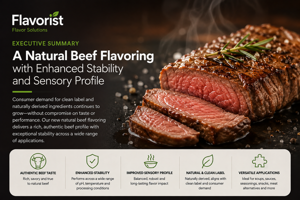 Executive Summary: A Natural Beef Flavoring with Enhanced Stability and Sensory Profile