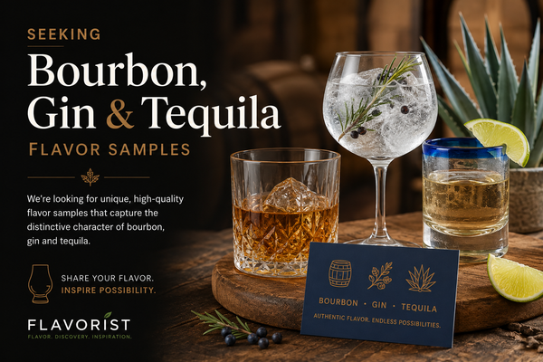 Seeking Bourbon, Gin & Tequila Flavor Samples for Testing in New Products