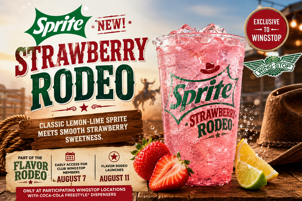 Market Watch: Sprite Strawberry Rodeo Flavor Release: New Wingstop-Exclusive Sprite Arrives for Flavor Rodeo