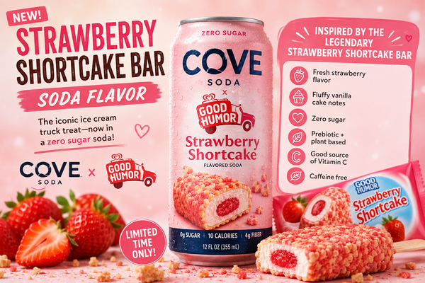 Strawberry Shortcake Bar Soda Flavor Is Trending as Cove Turns a Good Humor Classic Into Soda