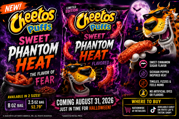 Cheetos Sweet Phantom Heat Puffs Bring a Spooky New Kind of Heat for Halloween 2026