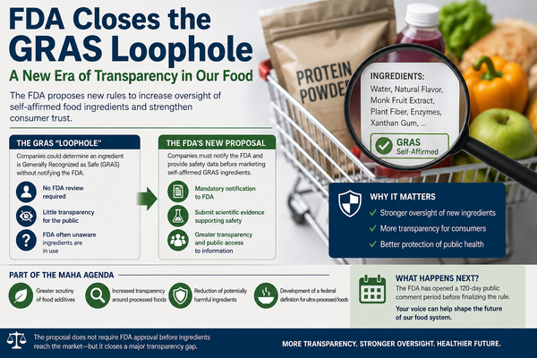 FDA’s New GRAS Rule: What It Means for Food Ingredients, Consumer Safety, and the Future of U.S. Food Regulation