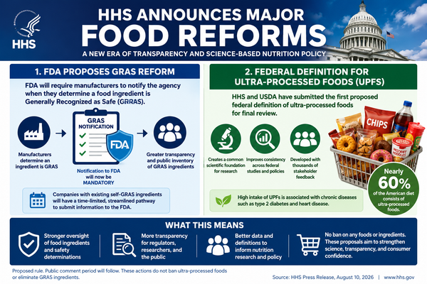FDA GRAS Reform and Ultra-Processed Food Definition Could Reshape U.S. Food Regulation