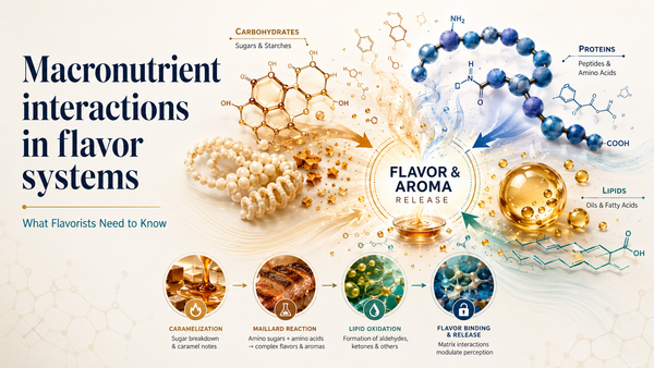 Macronutrient interactions in flavor systems: What Flavorists Need to Know
