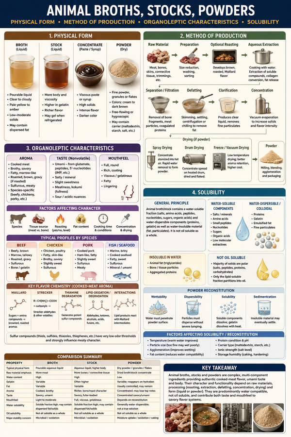 Animal Broths, Stocks and Powders — Flavorist Training Guide