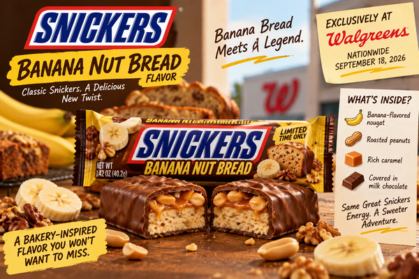 Snickers Banana Nut Bread Flavor Is Coming to Walgreens: Everything to Know About the New Candy Bar