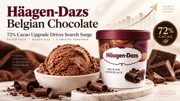 Häagen-Dazs Belgian Chocolate Flavor Gets a 72% Cacao Upgrade as Searches Surge