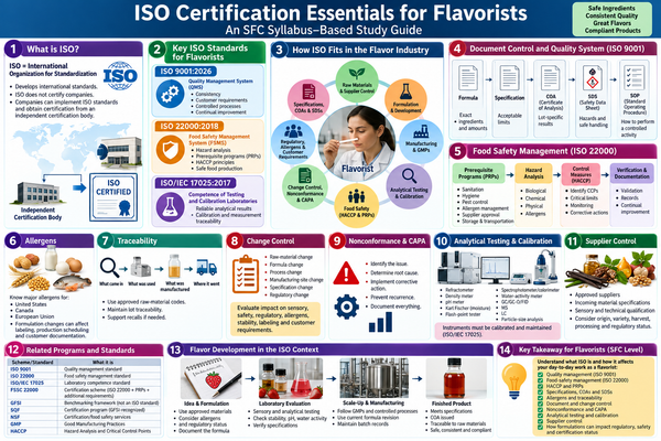 ISO Certification Essentials for Flavorists: An SFC Syllabus–Based Study Guide