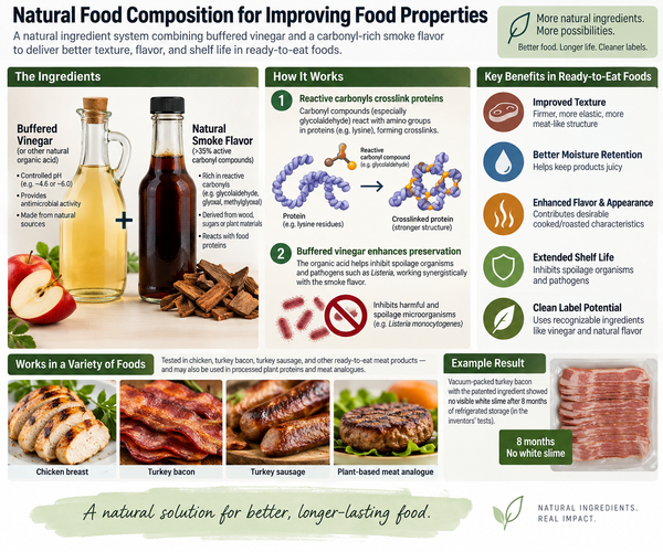 Patent Summary: Natural Food Composition for Improving Food Properties