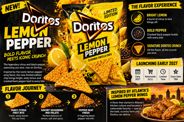 Doritos New Lemon Pepper Flavor: What We Know About the 2027 Launch