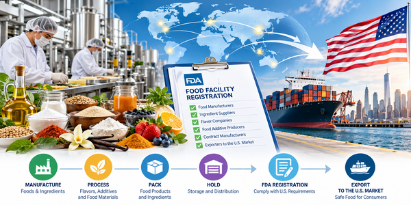 FDA Food Facility Registration: A Complete Guide for Global Food, Ingredient, and Flavor Manufacturers Supplying the U.S. Market
