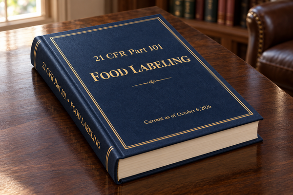 21 CFR Part 101 — Food Labeling: Current as of October 6, 2026