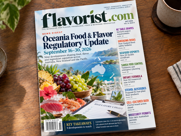 Oceania Food & Flavor Regulatory Update: September 16–30, 2026