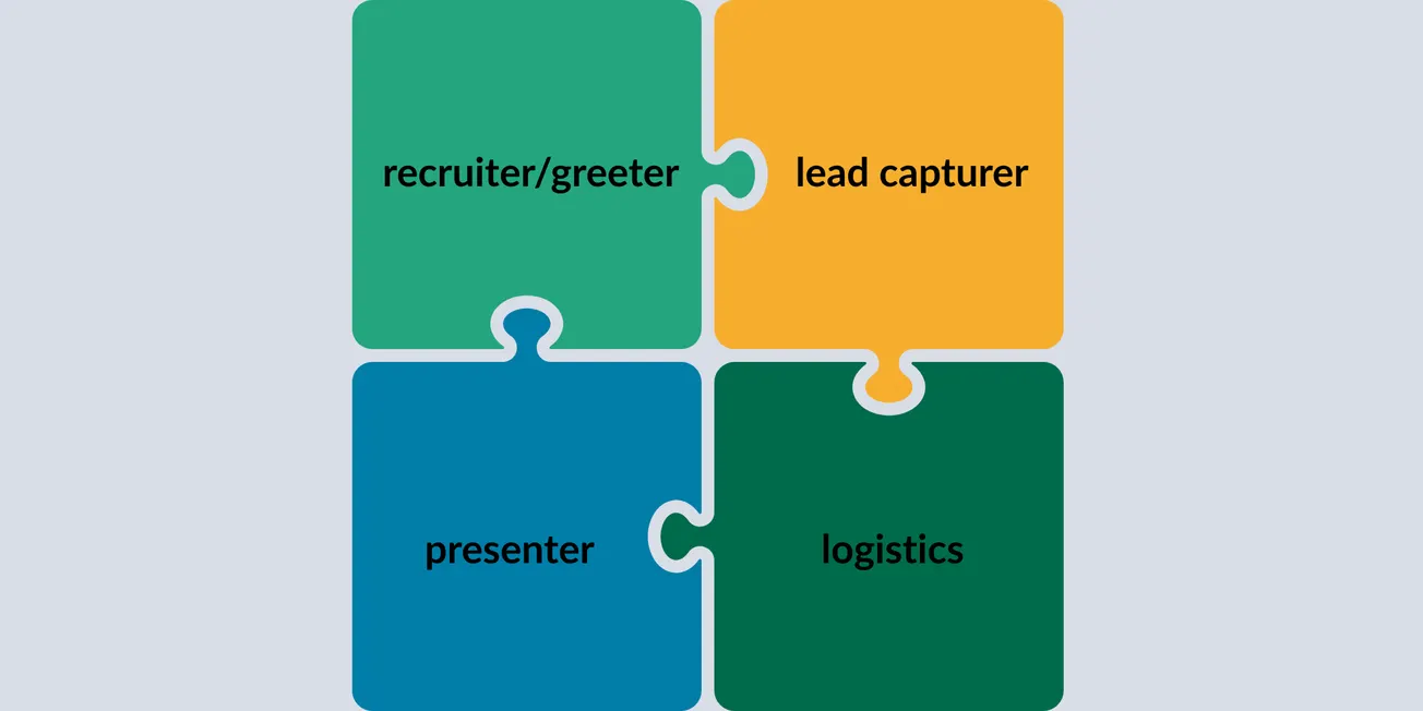 Your Booth Has Four Jobs. Pick Someone for Each One