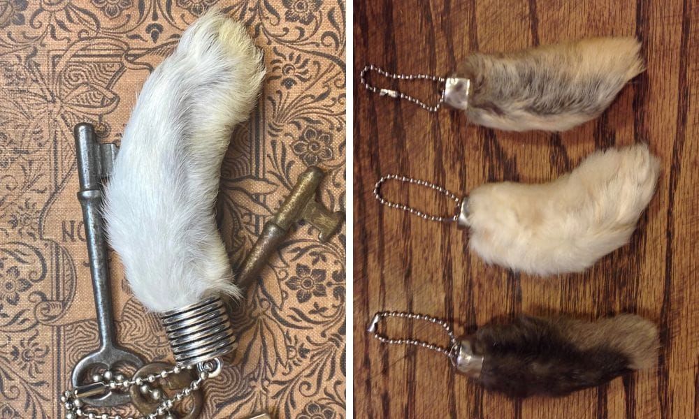 Rabbit Foot Keychain