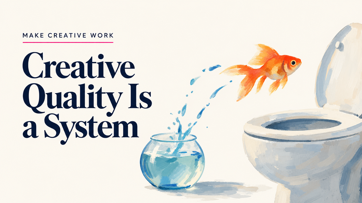 Creative Quality Is a System