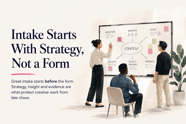 Intake Starts with Strategy, Not a Form