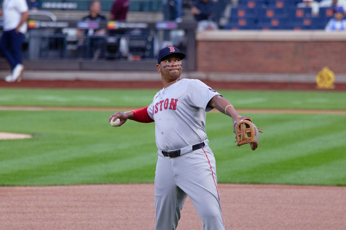 Rafael Devers in a Boston Red Sox uniform