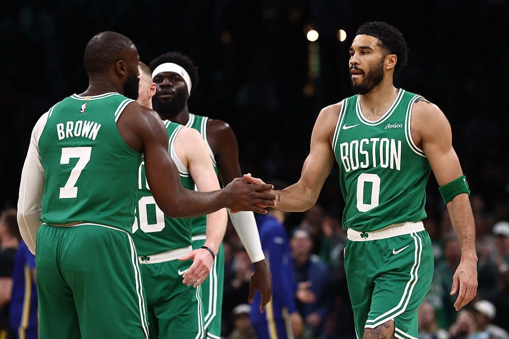 Boston Celtics stars Jaylen Brown and Jayston Tatum