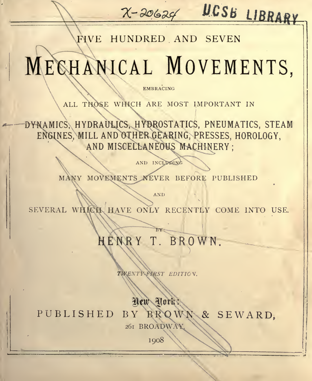 《Five Hundred and Seven Mechanical Movements》(1908)