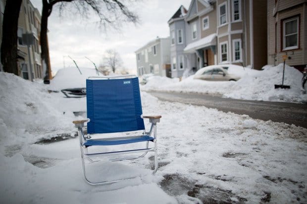 It’s official: Securing a winter parking space outside your house can be hazardous to your health