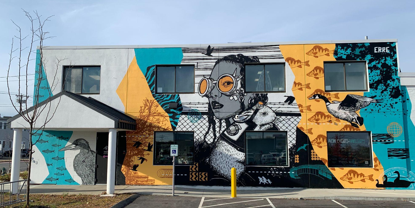 New Arts Collaborative Medford mural blends migration, nature and community