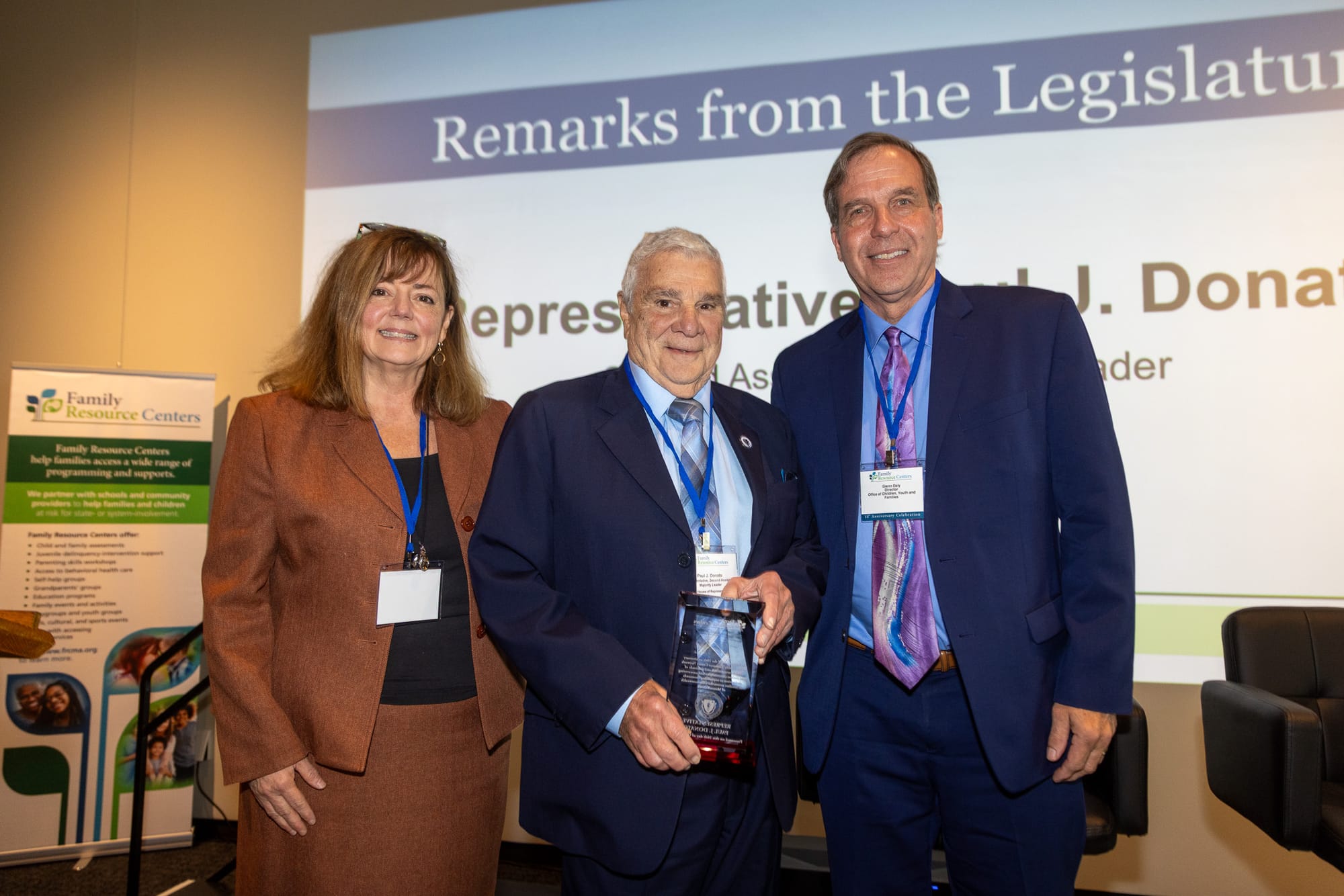 Rep. Paul Donato receives Family Resource Centers award