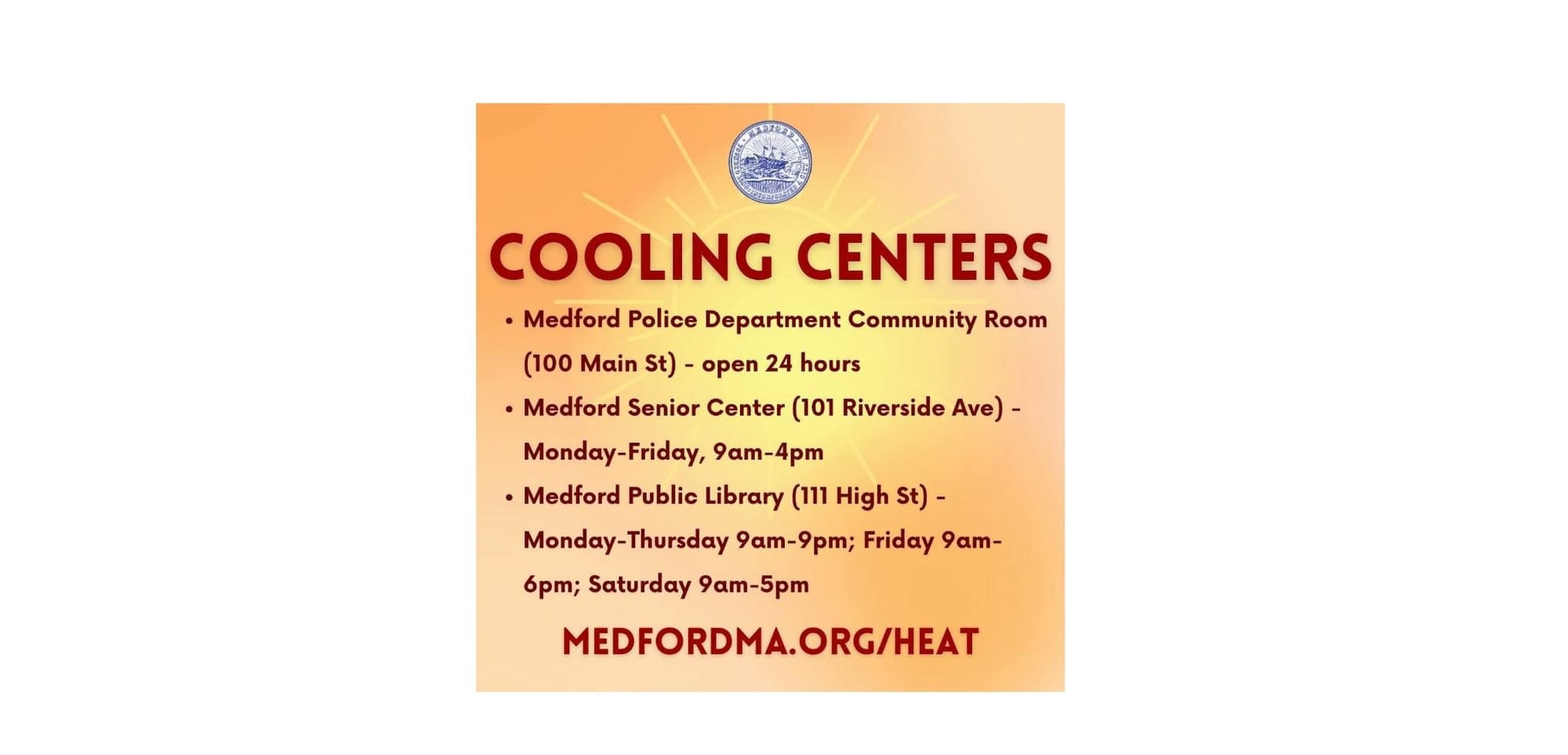 Heat wave to grip Medford through holiday weekend