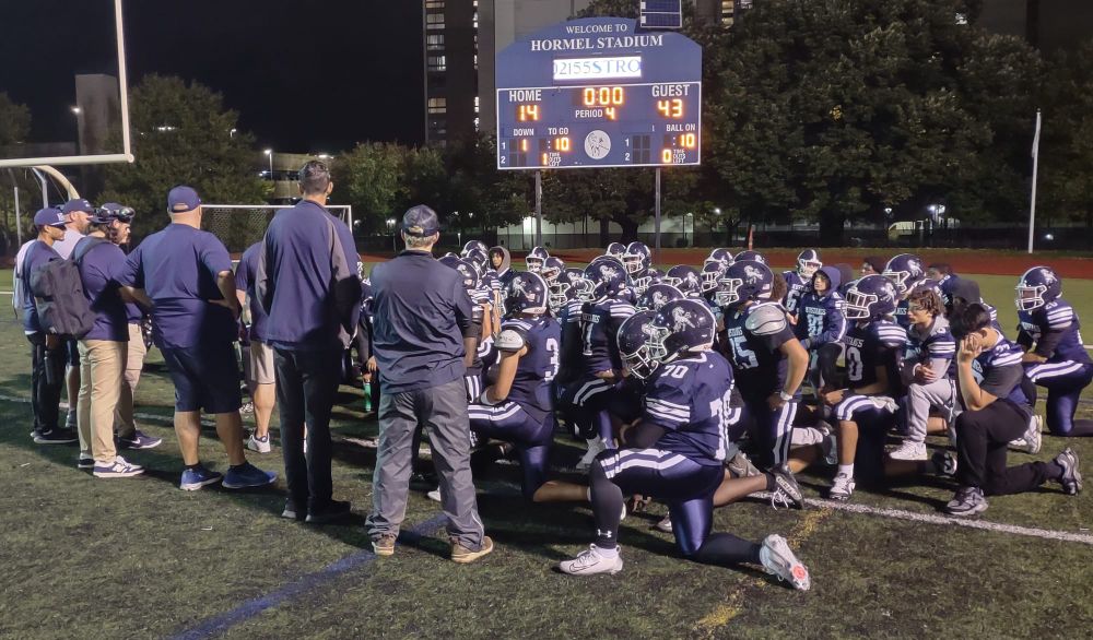 Medford football falls to Revere, but not without a fight post image