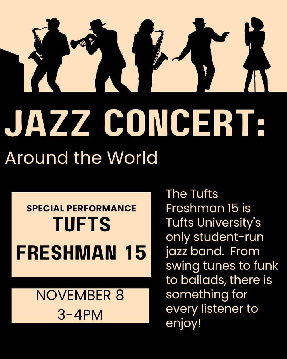 Tufts jazz band will play a concert at Medford library post image
